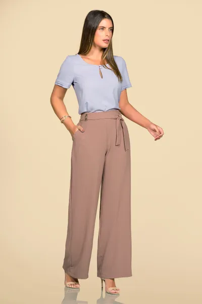 CALÇA CREPE PANTALONA MOUSSE MIRA VEST