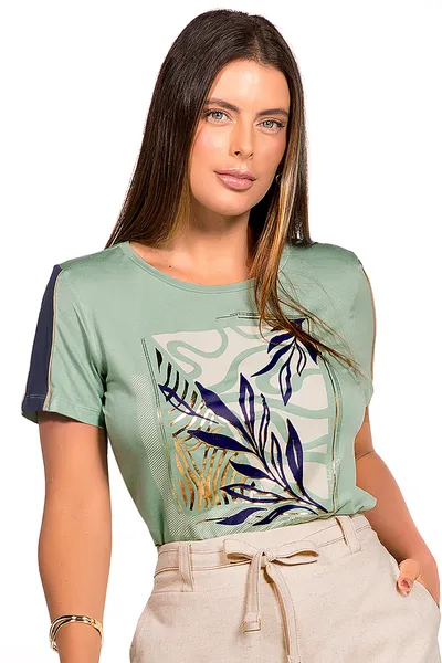 T-SHIRT VISCOLYCRA MENTA MIRA VEST