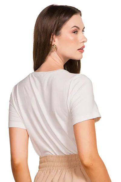 T-SHIRT VISCOLYCRA FOIL OFF WHITE MIRA VEST