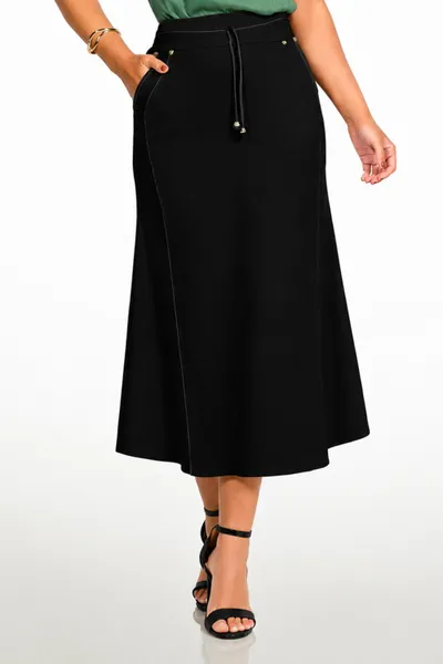 SAIA ALFAIATARIA SLUB COM ELASTANO PRETO MIRA VEST