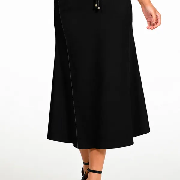 SAIA ALFAIATARIA SLUB COM ELASTANO PRETO MIRA VEST