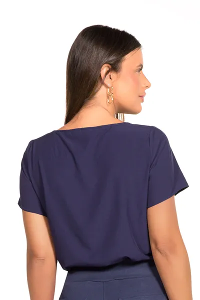 BLUSA PLANO FLUIDO MARINHO MIRA VEST