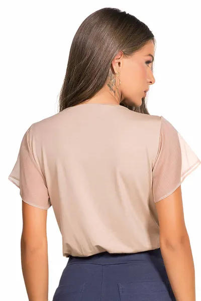 BLUSA VISCOLYCRA BEGE MIRA VEST