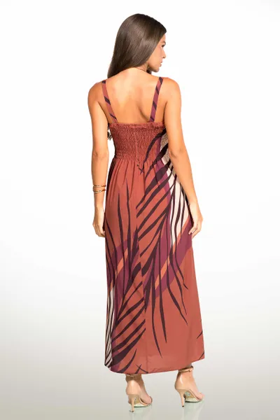 VESTIDO PLANO FLUIDO LONGUETE PITANGA MIRA VEST