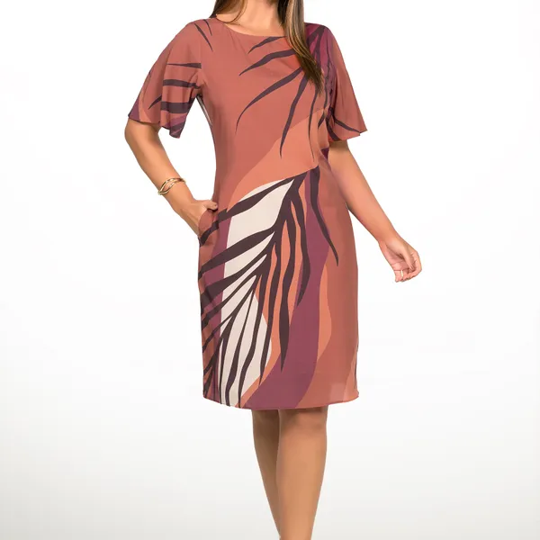 VESTIDO PLANO FLUIDO PITANGA MIRA VEST
