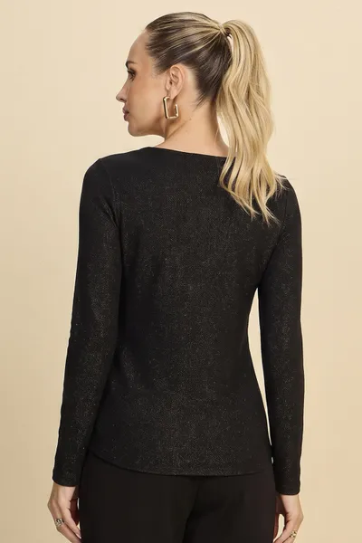 BLUSA MANGA COMPRIDA PRETA MIRA VEST BLUSA MANGA COMPRIDA PRETA MIRA VEST