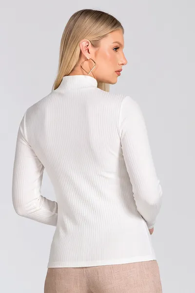 BLUSA COM DECOTE TRANSPASSADO V OFF WHITE MIRA VEST