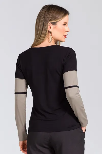 BLUSA VISCOLYCRA PRETO MIRA VEST