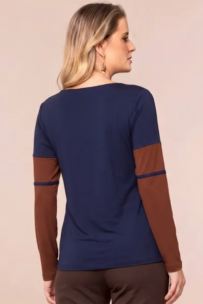 BLUSA VISCOLYCRA MARINHO MIRA VEST BLUSA VISCOLYCRA MARINHO MIRA VEST