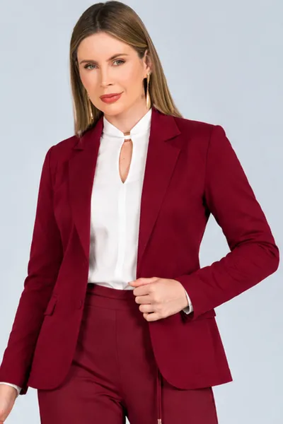 BLAZER PONTO ROMA BURGUNDYMIRA VEST