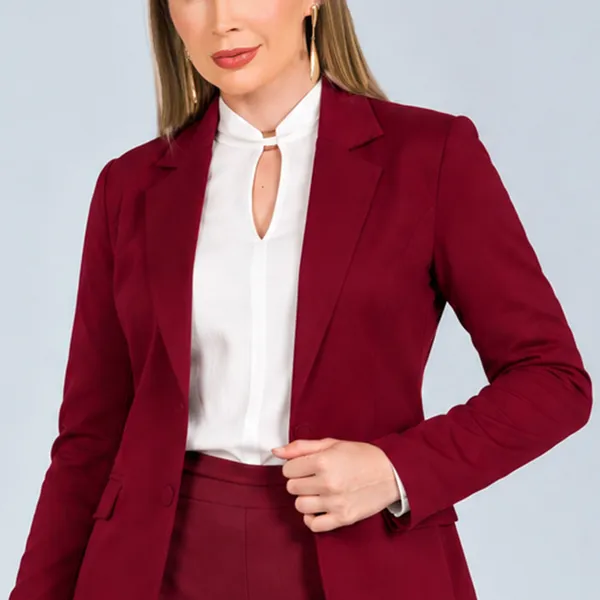 BLAZER PONTO ROMA BURGUNDYMIRA VEST