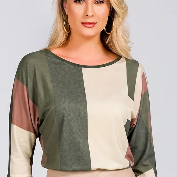 BLUSA MALHA CREPONADA OLIVA MIRA VEST