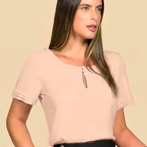 BLUSA CREPE FLUIDO NUDE MIRA VEST