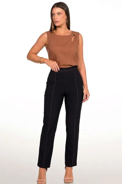 CALÇA ALFAIATARIA DE VISCOSE RETA PRETO MIRA VEST CALÇA ALFAIATARIA DE VISCOSE RETA PRETO MIRA VEST