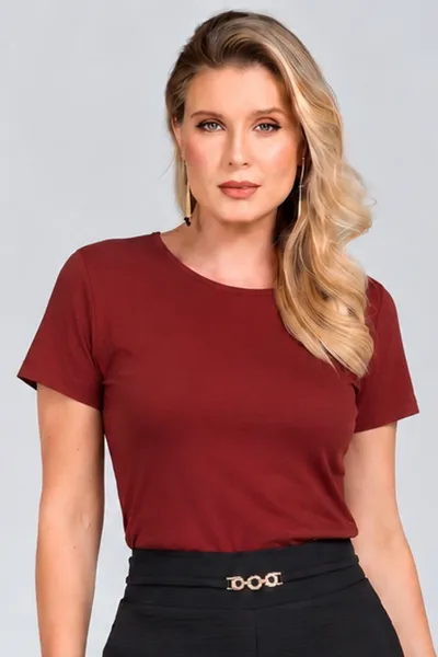 T-SHIRT EM VISCOLYCRA VERMELHA MIRA VEST