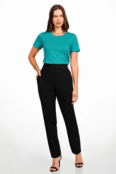 T-SHIRT EM VISCOLYCRA VERDE MIRA VEST