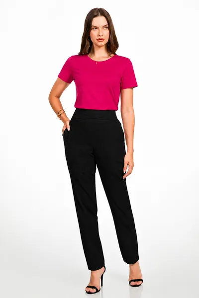 T-SHIRT EM VISCOLYCRA ROSA MIRA VEST