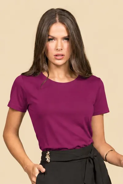 T-SHIRT EM VISCOLYCRA PINK MIRA VEST