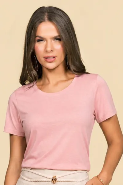 T-SHIRT EM VISCOLYCRA SALMÃO MIRA VEST