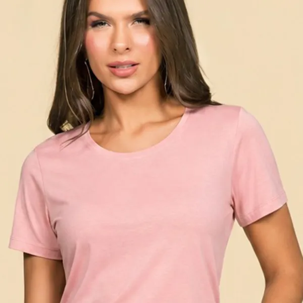T-SHIRT EM VISCOLYCRA SALMÃO MIRA VEST