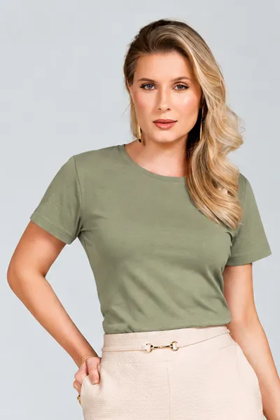 T-SHIRT EM VISCOLYCRA BEGE MIRA VEST