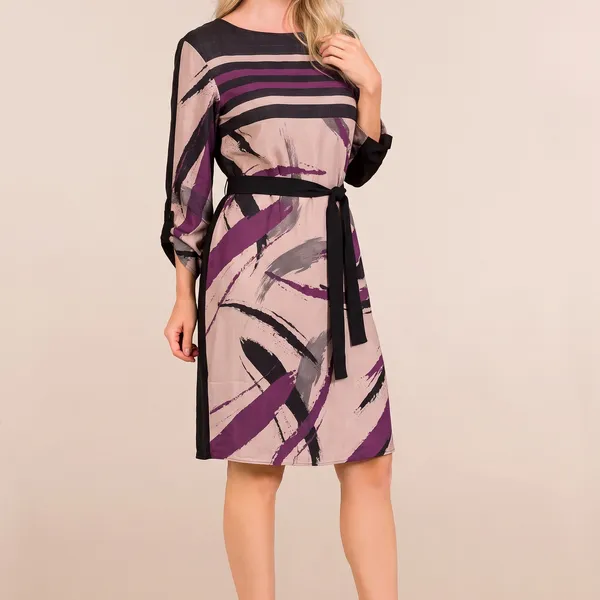 VESTIDO MIDI MANGA COMPRIDA PRETO MIRA VEST