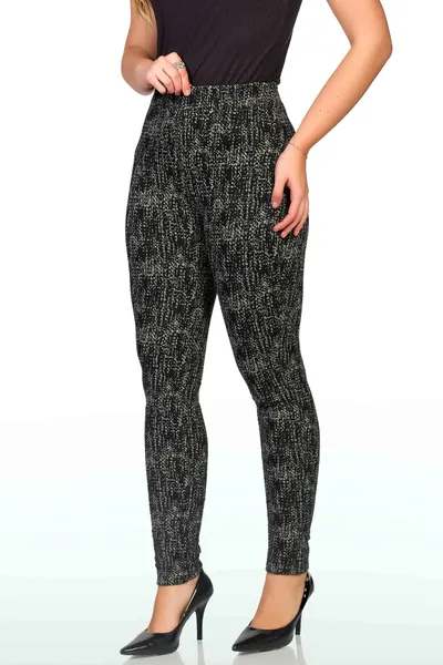 CALÇA EM JACQUARD COM AJUSTE PRETO MIRA VEST