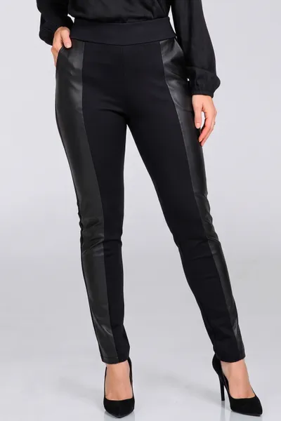 CALÇA MONTARIA EM PU PRETO MIRA VEST