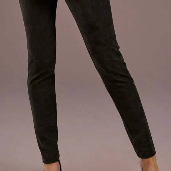 CALÇA LEGGING EM VELUDO COTELÊ VERDE MILITAR MIRA