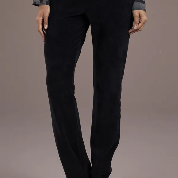 CALÇA VELUDO COTELE PRETO MIRA VEST