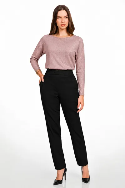 BLUSA DECOTE ARREDONDADO MANGA LONGA BLUSA DECOTE ARREDONDADO MANGA LONGA