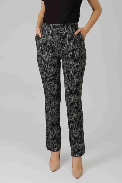CALÇA JACQUARD COM BOLSOS FACA PRETO MIRA VEST