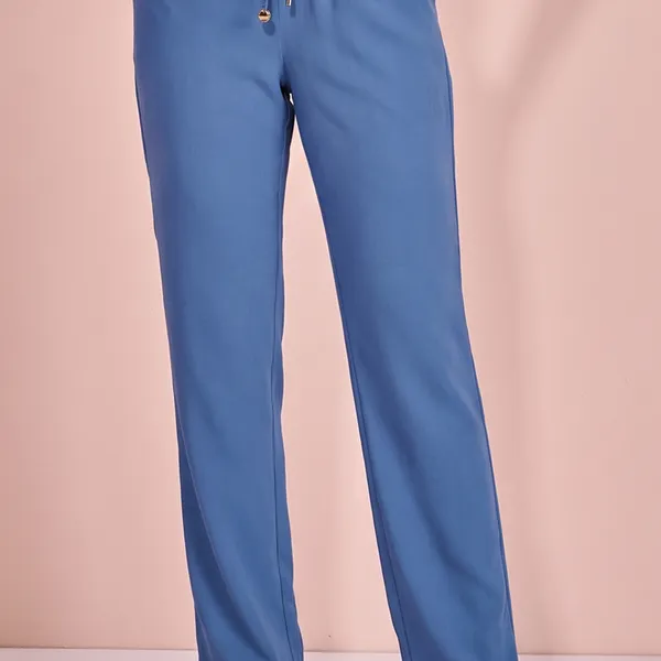 CALÇA PANTALONA COM ELÁSTICO AZUL MIRA VEST
