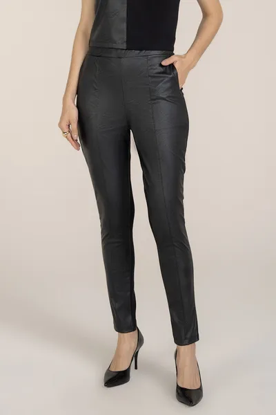 CALÇA COM CÓS ELASTICO PRETO MIRA VEST