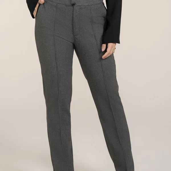 CALÇA COM BOTÕES E BOLSOS PRETO MIRA VEST
