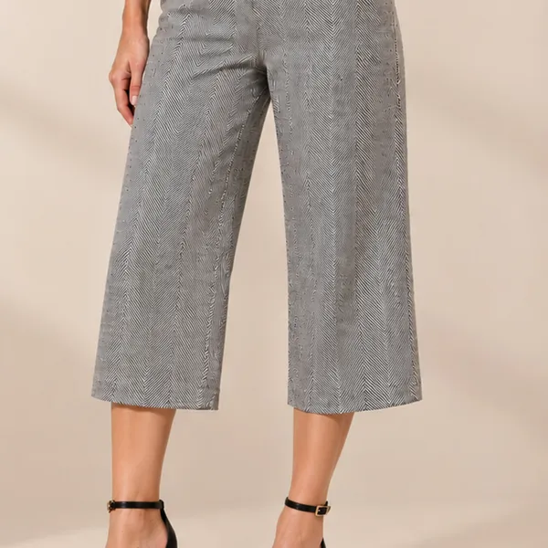 PANTACOURT JACQUARD COM CAIMENTO OFF PRETO MIRA VE