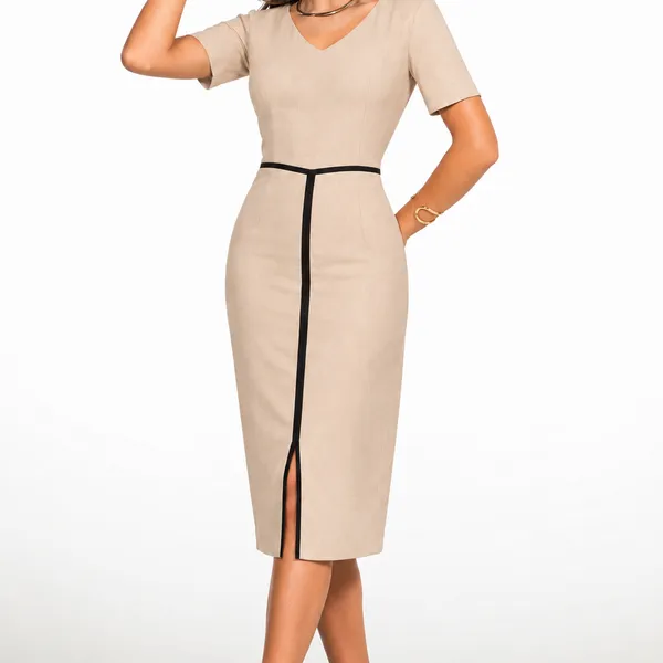 VESTIDO CHANEL MANGA CURTA AVEIA MIRA VEST