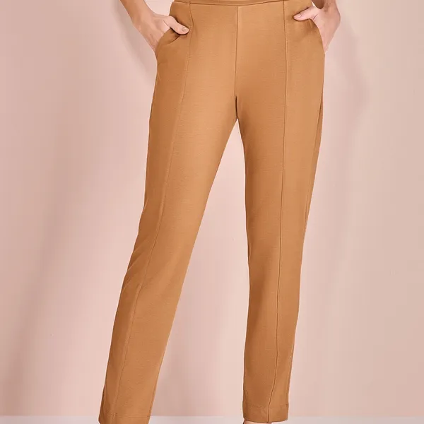 CALÇA SLIM COM ELÁSTICO E BOLSO MIRA VEST