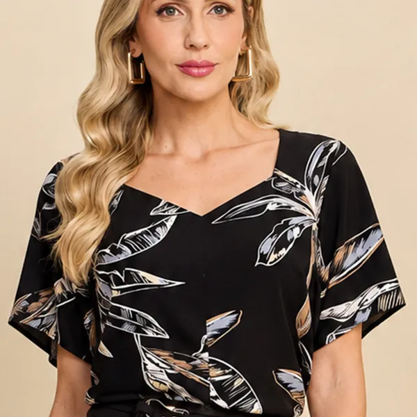 CROPPED AMARRAÇAO DECOTE PRINCESA PRETO MIRA VEST