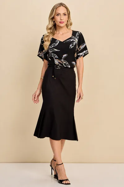 CROPPED AMARRAÇAO DECOTE PRINCESA PRETO MIRA VEST