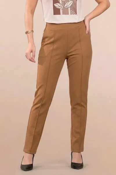 CALÇA RETA MALHA ESTRUTURADA CASTANHA MIRA VEST