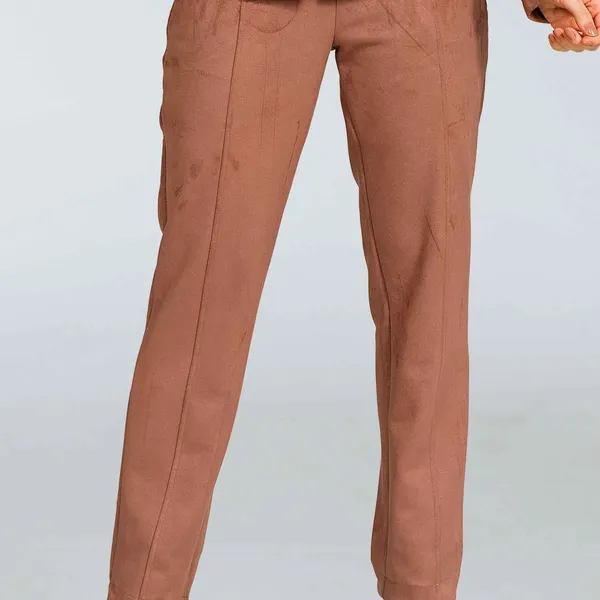 CALÇA SLIM SUEDE MARROM MIRA VEST