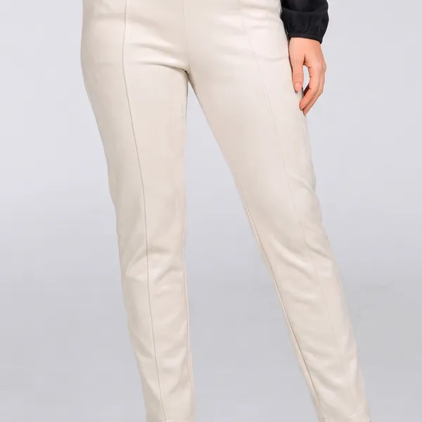 CALÇA SLIM SUEDE OFF WHITE MIRA VEST