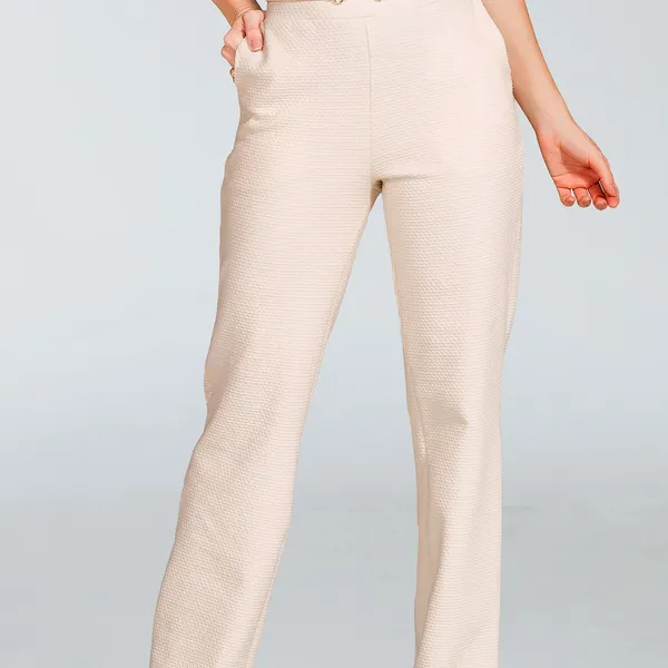 CALÇA ALGODÃO TEXTURIZADO OFF WHITE MIRA VEST 