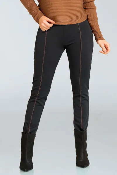 Calça Montaria Malha Estruturada Preto Mira Vest