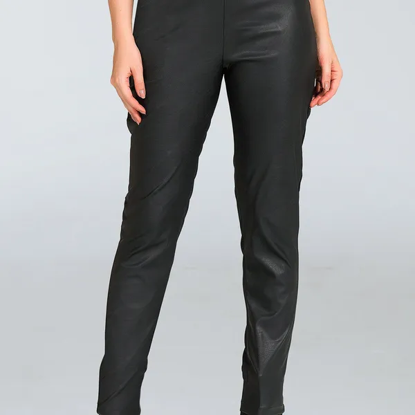 Calça Montaria Couro Sintético Preto Mira Vest