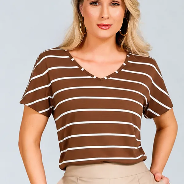 BLUSA VISCOLYCRA MARROM MIRA VEST