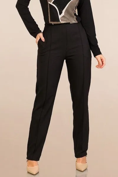 Calça Reta Alfaiataria Preta Mira Vest