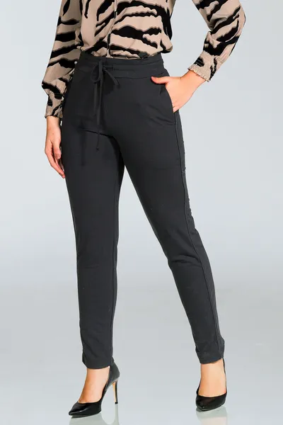CALÇA SLIM MOLETINHO PRETO MIRA VEST