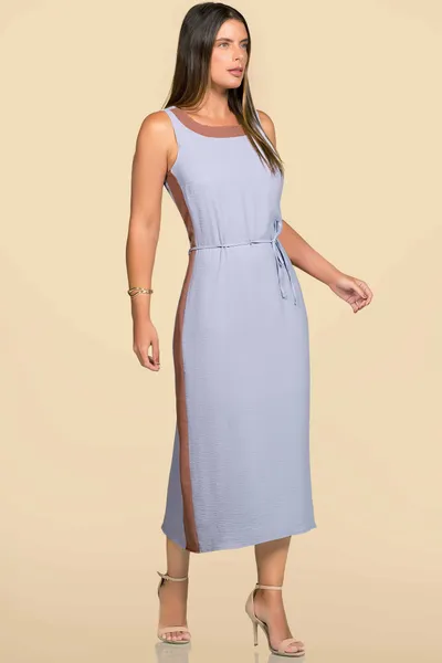 VESTIDO CREPE AZUL BEBÊ MIRA VEST